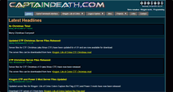 Desktop Screenshot of captaindeath.com